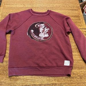 Florida State Seminoles FSU Retro Brand Logo Sweatshirt Faded Vintage Football